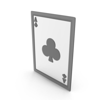 Clubs Playing Card Icon Glass PNG & PSD Images