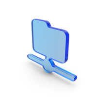 Glass Folder Sharing Icon PNG & PSD Images