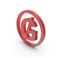 Glass Paraguayan Guarani Currency Symbol PNG & PSD Images