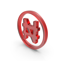Naira Currency Icon Glass PNG & PSD Images
