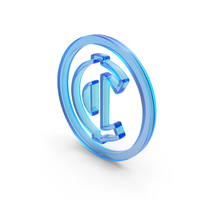 Glass Ghana Cedi Currency Outline Symbol PNG & PSD Images