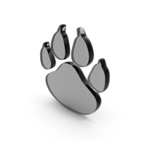 Paw Print Icon Glass PNG & PSD Images