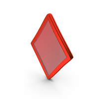 Red Glass Diamond Playing Card Icon PNG & PSD Images