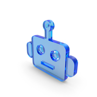 Glass Robot Icon PNG & PSD Images