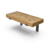 Wooden Shelf Small PNG & PSD Images