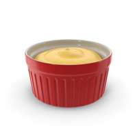 Red Container With Cheese Sauce PNG & PSD Images