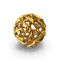 Modern Art Object Gold PNG & PSD Images