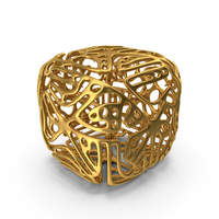 Modern Art Object Gold PNG & PSD Images
