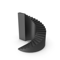 Black Spiral Stair PNG & PSD Images