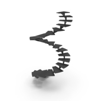 Black Spiral Stair PNG & PSD Images