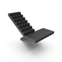 Black Stairs U Type PNG & PSD Images
