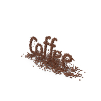 Text Coffee Bean PNG & PSD Images