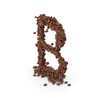 Coffee Bean Letter B PNG & PSD Images