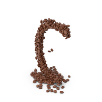 Coffee Bean Letter C PNG & PSD Images