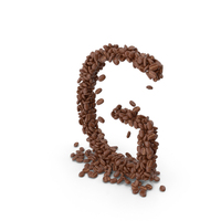 Coffee Bean Letter G PNG & PSD Images