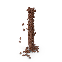 Coffee Bean Letter I PNG & PSD Images