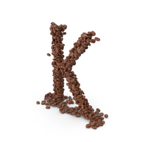Coffee Bean Letter K PNG & PSD Images
