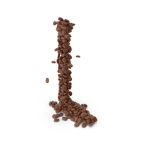 Coffee Bean Letter L PNG & PSD Images