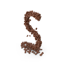 Coffee Bean Letter S PNG & PSD Images