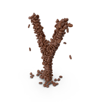 Coffee Bean Letter Y PNG & PSD Images
