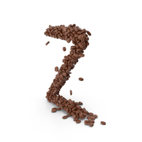 Coffee Bean Letter Z PNG & PSD Images