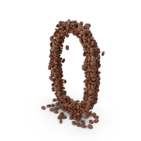 Coffee Bean Number 0 PNG & PSD Images