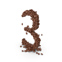 Coffee Bean Number 3 PNG & PSD Images