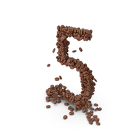 Coffee Bean Number 5 PNG & PSD Images