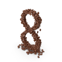 Coffee Bean Number 8 PNG & PSD Images