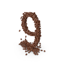 Coffee Bean Number 9 PNG & PSD Images