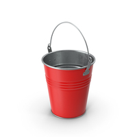 Red Metal Bucket PNG & PSD Images