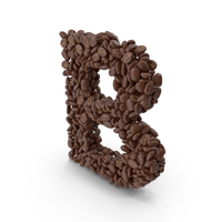 Coffee Bean Letter B PNG & PSD Images