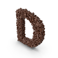 Coffee Bean Letter D PNG & PSD Images