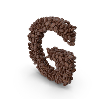 Coffee Bean Letter G PNG & PSD Images
