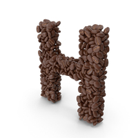 Coffee Bean Letter H PNG & PSD Images