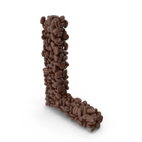 Coffee Bean Letter L PNG & PSD Images