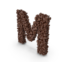 Coffee Bean Letter M PNG & PSD Images