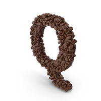 Coffee Bean Letter Q PNG & PSD Images