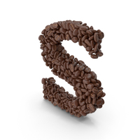 Coffee Bean Letter S PNG & PSD Images