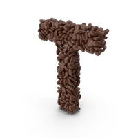 Coffee Bean Letter T PNG & PSD Images