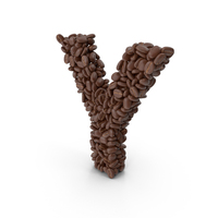 Coffee Bean Letter Y PNG & PSD Images