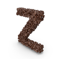 Coffee Bean Letter Z PNG & PSD Images