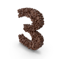 Coffee Bean Number 3 PNG & PSD Images