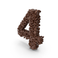 Coffee Bean Number 4 PNG & PSD Images