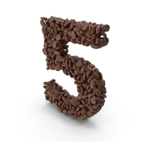 Coffee Bean Number 5 PNG & PSD Images