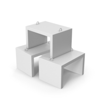 Monochrome Concrete Blocks PNG & PSD Images