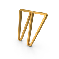 Out Line Message Quotes Icon Gold PNG & PSD Images