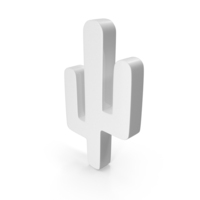 Monochrome Cactus Icon PNG & PSD Images
