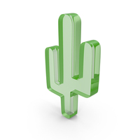 Glass Cactus Icon PNG & PSD Images