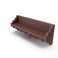 Wall Mounted Coat Rack PNG & PSD Images